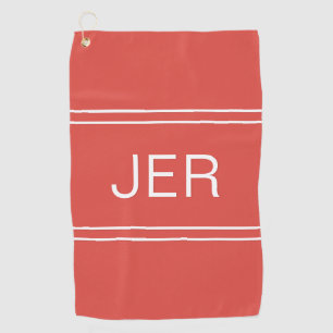 Serviette De Golf Initiales Monogrammes Personnalisées Golfeurs Meil