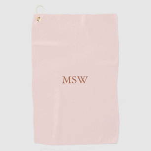 Serviette De Golf Initiales monogrammes personnalisées minimalistes 