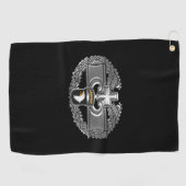 Serviette De Golf Insigne de médecin de combat de la 101e division a (Horizontal)