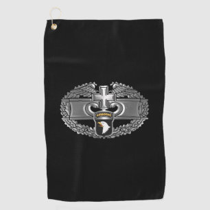 Serviette De Golf Insigne de médecin de combat de la 101e division a