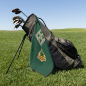 Serviette De Golf Insigne de patchs personnalisé de la 4e division d (Vert)