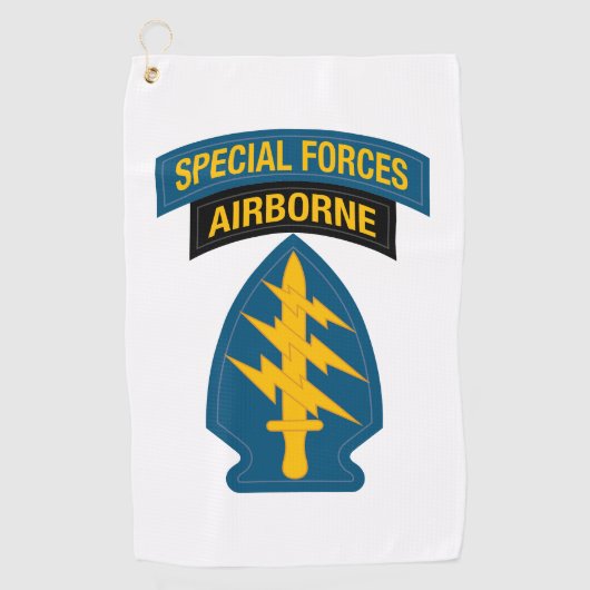 Serviette De Golf Insigne des forces spéciales - Onglet aéroporté (Devant)