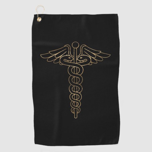 Serviette De Golf Insigne Médicale (Devant)