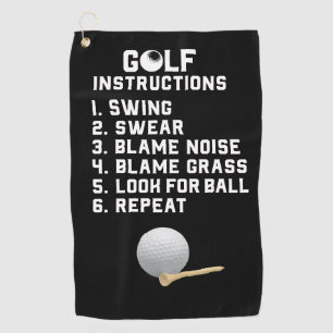 Serviette De Golf Instruction de golf Swing Sweer avec balle et tee