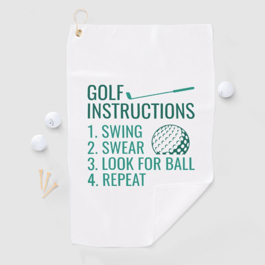 Serviette De Golf Instructions de golf (En situation)