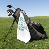 Serviette De Golf Instructions de golf (Vert)