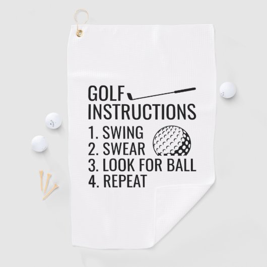 Serviette De Golf Instructions de golf (En situation)