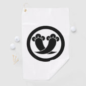 Serviette De Golf Intersecting cloves in circle (En situation)