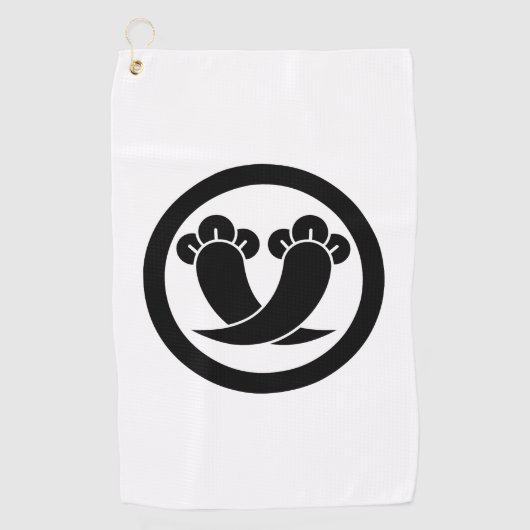 Serviette De Golf Intersecting cloves in circle (Devant)