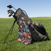 Serviette De Golf  Intricate woodland animals pattern (Vert)