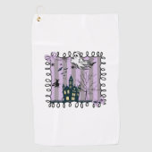 Serviette De Golf Iridescente Coquette Halloween (Devant)