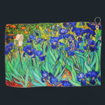 Serviette De Golf Irises par Vincent Van Gogh Golf Towel<br><div class="desc">Vincent Van Gogh Irises. C'est une peinture à l'huile. Cette peinture à l'huile de paysage de beaux-arts représente un champ de plantes de fleurs d'iris.  Vincent Van Gogh était un artiste célèbre. Il était un peintre impressionniste de poste hollandais.
Cette peinture est du domaine public.</div>