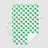Serviette De Golf Irish Clover St. Patrick's Day vert vif (En situation)