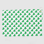 Serviette De Golf Irish Clover St. Patrick's Day vert vif (Horizontal)