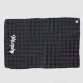Serviette De Golf Irish County Carlow Tartan Personnalisé (Horizontal)
