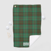 Serviette De Golf Irish County Dublin Tartan Personnalisé (En situation)