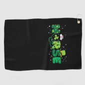Serviette De Golf Irlandais Infirmière Stethoscope Scrub Jour de la (Horizontal)
