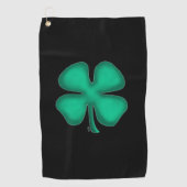 Serviette de golf irlandaise noire (Devant)