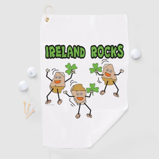 Serviette De Golf Irlande Rocks (En situation)