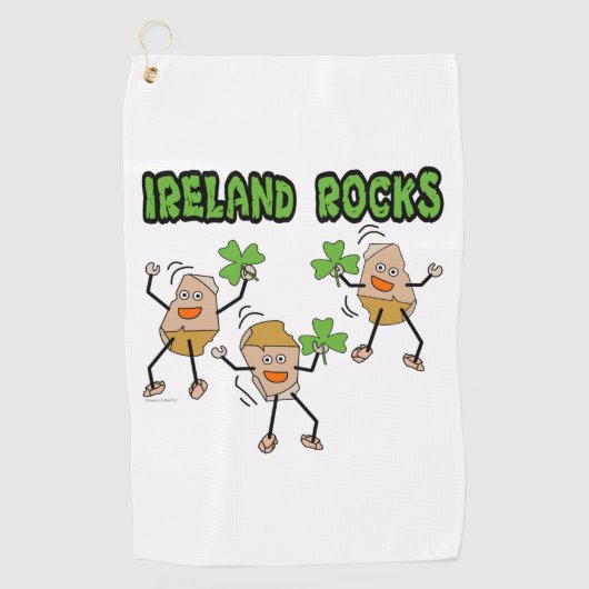 Serviette De Golf Irlande Rocks (Devant)