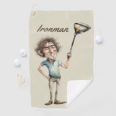 Serviette De Golf Ironman Golfer (En situation)