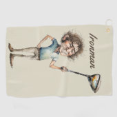 Serviette De Golf Ironman Golfer (Horizontal)