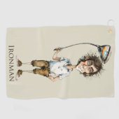 Serviette De Golf Ironman Golfer (Horizontal)