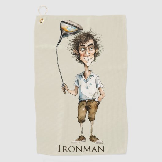 Serviette De Golf Ironman Golfer (Devant)