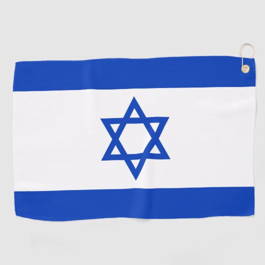 Serviette De Golf Israël Drapeau & Israël vacances de golf /sports (Horizontal)