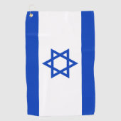 Serviette De Golf Israël Drapeau & Israël vacances de golf /sports (Devant)
