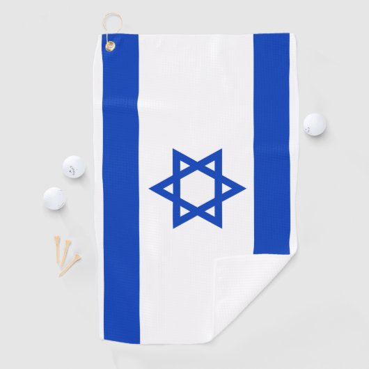 Serviette De Golf Israel flag  (En situation)