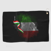 Serviette De Golf Italian flag (Horizontal)