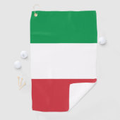 Serviette De Golf Italie Drapeau Italien Patriotique (En situation)