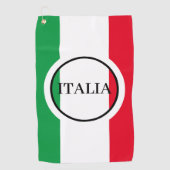 Serviette De Golf Italie Drapeau italien Rouge Blanc Vert Italia (Devant)