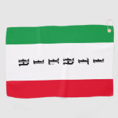 Serviette De Golf Italie Drapeau italien Rouge Blanc Vert Italia (Horizontal)