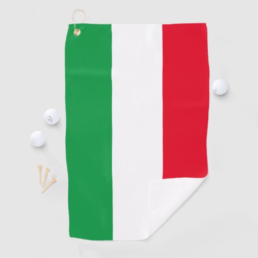 Serviette De Golf Italie Drapeau italien Rouge Blanc Vert Italia (En situation)