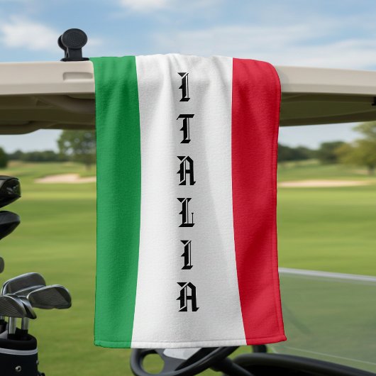 Serviette De Golf Italie Drapeau italien Rouge Blanc Vert Italia
