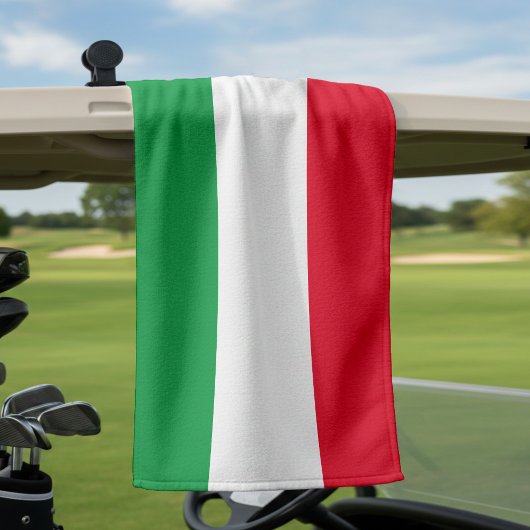 Serviette De Golf Italie Drapeau italien Rouge Blanc Vert Italia