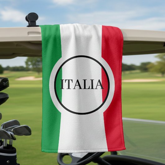 Serviette De Golf Italie Drapeau italien Rouge Blanc Vert Italia