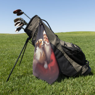 Serviette De Golf Jack Russell Avec Noël Festif Du Père Noël