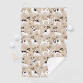 Serviette De Golf Jack Russell Terrier Paws and Bones Golf Towne (En situation)