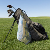 Serviette De Golf Jackson Hole Mountains et River (Vert)