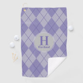 Serviette de golf Jacquard avec nom et initiale - (En situation)