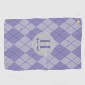 Serviette de golf Jacquard avec nom et initiale - (Horizontal)