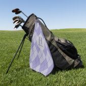 Serviette de golf Jacquard avec nom et initiale - (Vert)