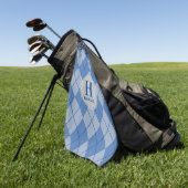 Serviette de golf Jacquard avec nom et initiale - (Vert)