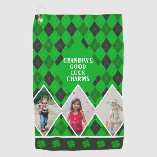 Serviette De Golf Jacquard Couleur personnalisée Bonne chance pour g