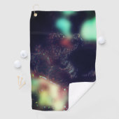 Serviette De Golf Jaguar avec effet foncé et torches de couleurs dou (En situation)