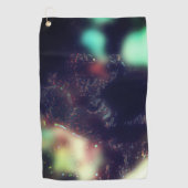 Serviette De Golf Jaguar avec effet foncé et torches de couleurs dou (Devant)