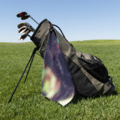 Serviette De Golf Jaguar avec effet foncé et torches de couleurs dou (Vert)